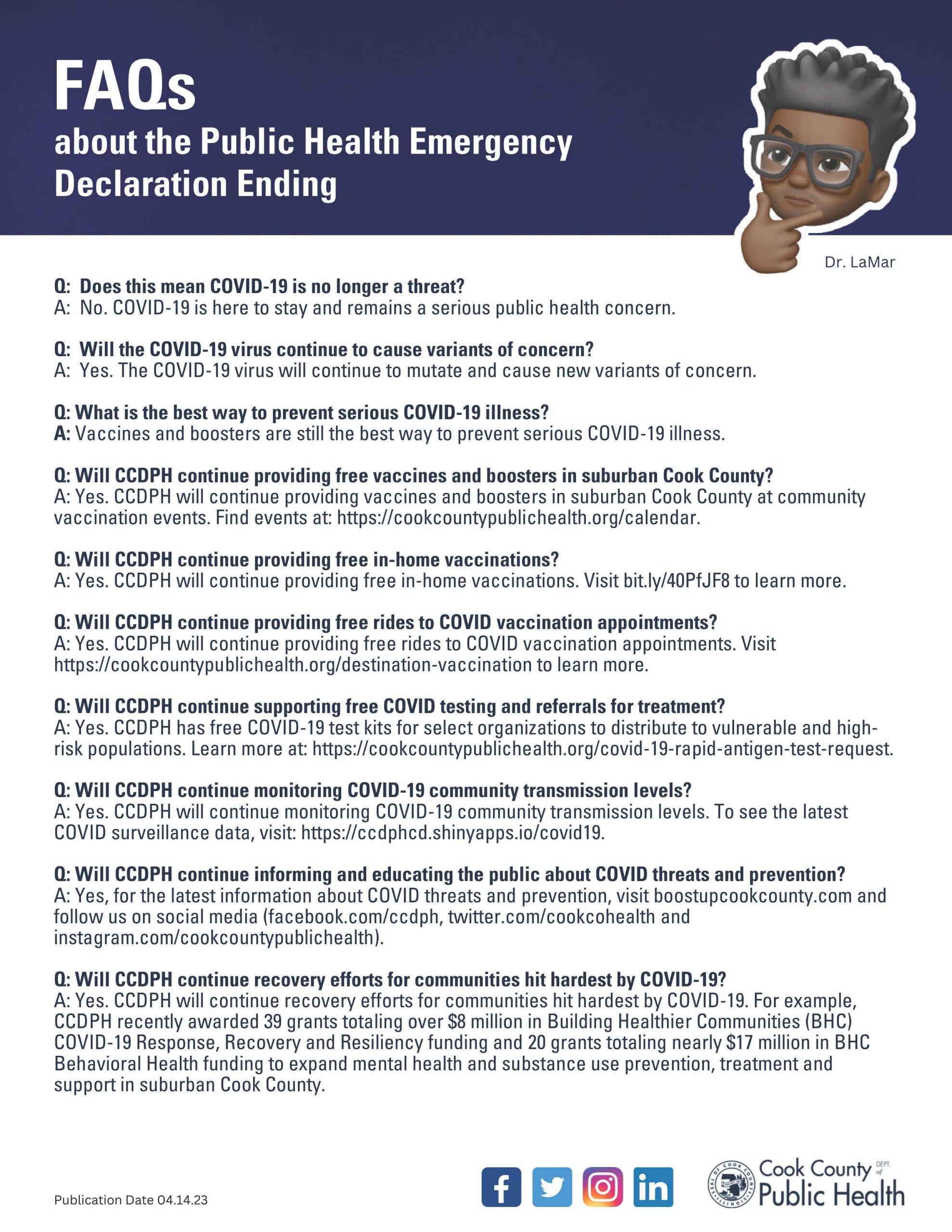 COVID19 Public Health Emergency Declaration Ending Access to Care